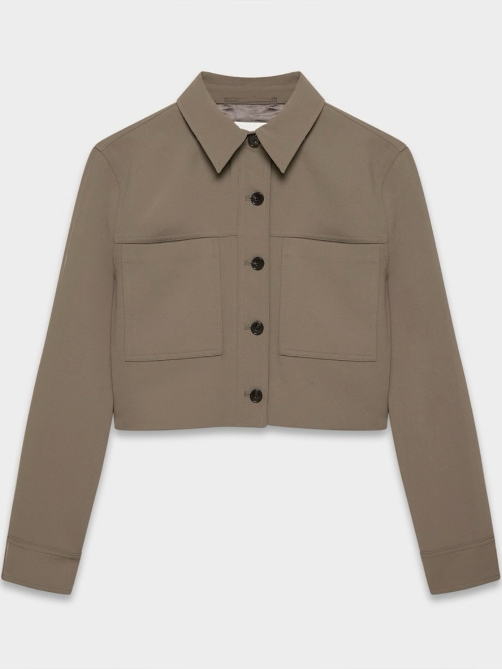 Aritzia Little Cropped Jacket - Crepette- in Cola Taupe